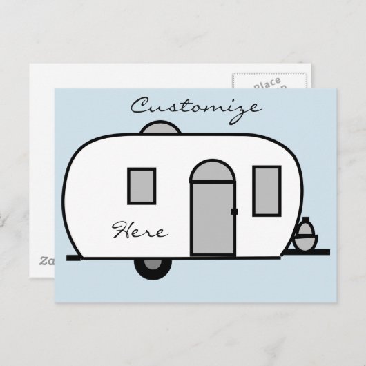 ヴィンテージクラシックの丸い隊商 ポストカード (正面/裏面)