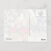 ヴィンテージクラシックの傘付き浮世絵芸者 ポストカード (裏面)