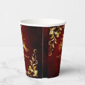 ヴィンテージクラシックアンティークモノグラ結婚ム名 紙コップ (右)