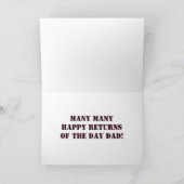 ヴィンテージクラシックアンティーク車の伝説的なパパ名 カード (内部)