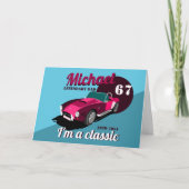 ヴィンテージクラシックアンティーク車の伝説的なパパ名 カード (正面)