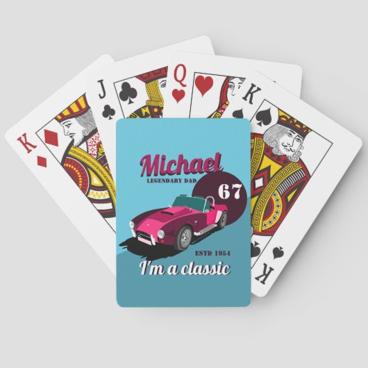 ヴィンテージクラシックアンティーク車の伝説的なパパ名 トランプ (裏面)