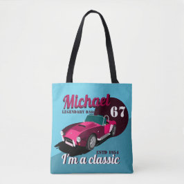 ヴィンテージクラシックアンティーク車の伝説的なパパ名 トートバッグ