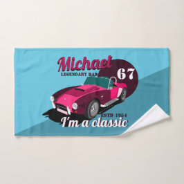 ヴィンテージクラシックアンティーク車の伝説的なパパ名 バスタオルセット