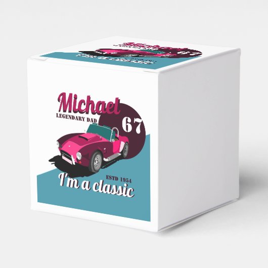 ヴィンテージクラシックアンティーク車の伝説的なパパ名 フェイバーボックス (正面サイド)