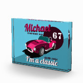 ヴィンテージクラシックアンティーク車の伝説的なパパ名 フォトブロック (右)
