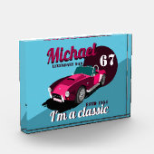 ヴィンテージクラシックアンティーク車の伝説的なパパ名 フォトブロック (左)