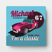 ヴィンテージクラシックアンティーク車の伝説的なパパ名 フォトプラーク (正面)