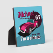 ヴィンテージクラシックアンティーク車の伝説的なパパ名 フォトプラーク (正面)