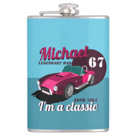 ヴィンテージクラシックアンティーク車の伝説的なパパ名 フラスク