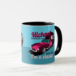 ヴィンテージクラシックアンティーク車の伝説的なパパ名 マグカップ