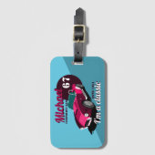 ヴィンテージクラシックアンティーク車の伝説的なパパ名 ラゲッジタグ (正面縦)