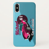 ヴィンテージクラシックアンティーク車の伝説的なパパ名 Case-Mate iPhoneケース (裏面)