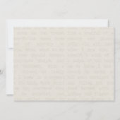 ヴィンテージクラシックアート写真ブライダルシャワー 招待状 (裏面)