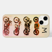 ヴィンテージクラシックオートバイスモノグラム Case-Mate iPhoneケース (裏面 (横))