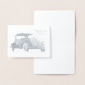 ヴィンテージクラシックオールド男らしカー 箔カード (ディスプレー)