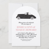 ヴィンテージクラシックカーコテージコーセレクトカラー 招待状 (正面)