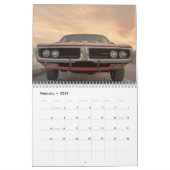 ヴィンテージクラシックカーサンセットビュー カレンダー (2月 2026)