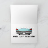 ヴィンテージクラシックカー父のデイカード カード (内部)