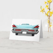 ヴィンテージクラシックカー父のデイカード カード (黄色い花)