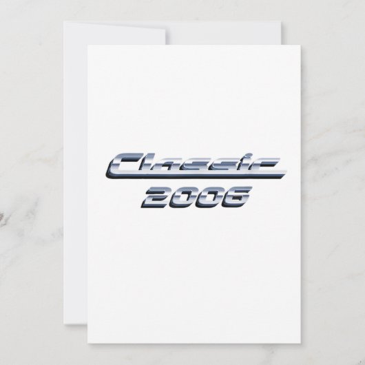 ヴィンテージクラシックカー2006誕生日ギフト 招待状 (正面)