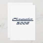 ヴィンテージクラシックカー2006誕生日ギフト 招待状 (正面/裏面)