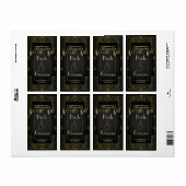 ヴィンテージクラシックギャツビースタイル結婚ズワインラベル ラベル (フルシート)