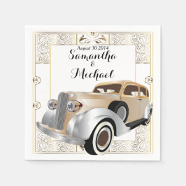 ヴィンテージクラシックギャツビースタイル スタンダードカクテルナプキン