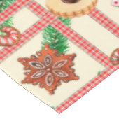 ヴィンテージクラシッククリスマスのジンジャーブレッドCookie テーブルクロス (アングル)
