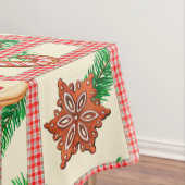ヴィンテージクラシッククリスマスのジンジャーブレッドCookie テーブルクロス (インサイチュ)