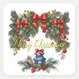 ヴィンテージクラシッククリスマスI スクエアシール