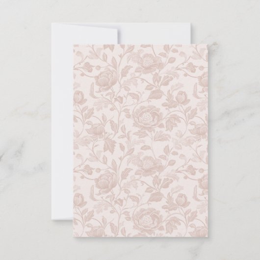 ヴィンテージクラシッククレスト結婚式の日付の保存 セーブザデート (裏面)