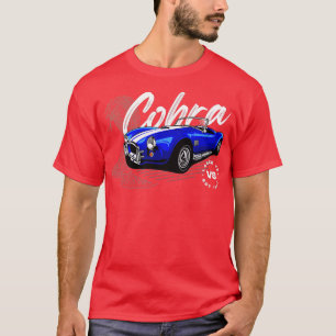ヴィンテージクラシックコブラスポーツレーシングカー Tシャツ