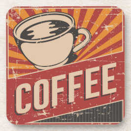 ヴィンテージクラシックコーヒー朝 コースター