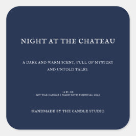 ヴィンテージクラシックゴシック系ダークブルー包装用キャンドル スクエアシール