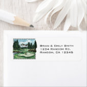 ヴィンテージクラシックゴルフコース差出人住所ラベル ラベル (インサイチュ)