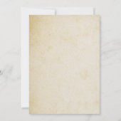 ヴィンテージクラシックゴールデンフレーム結婚式招待状 招待状 (裏面)