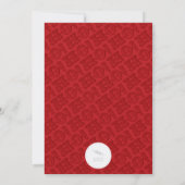 ヴィンテージクラシックサンタHO HOホリデーパーティー招待状 招待状 (裏面)