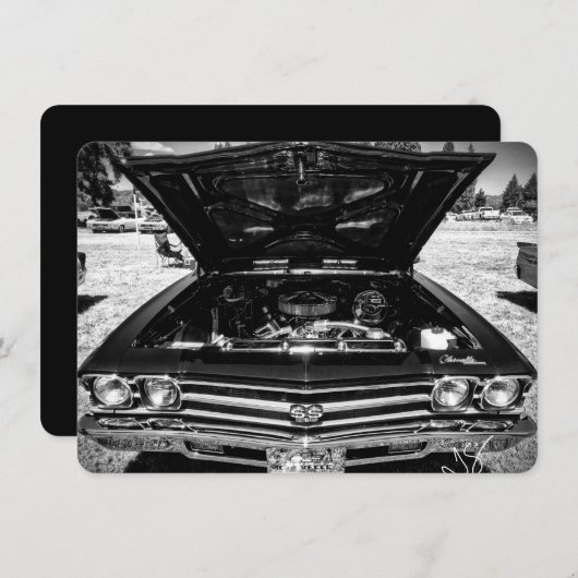 ヴィンテージクラシックシェヴィシェベルカー写真 カード (正面/裏面)