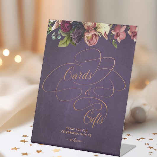 ヴィンテージクラシックスクリプトカードとギフトサイン 台座サイン