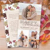 ヴィンテージクラシックスクロール幸せ感謝祭4枚 シーズンカード