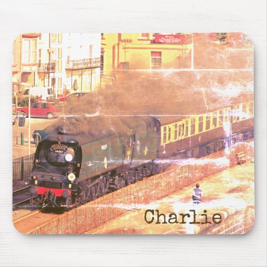 ヴィンテージクラシックスチームロコタンミヤパーソナライズされた、 マウスパッド (正面)