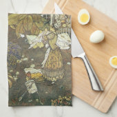 ヴィンテージクラシックストーリーブックキャラクター、エドモンド・ダラック キッチンタオル (四つ折り)