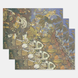 ヴィンテージクラシックストーリーブックキャラクター、エドモンド・ダラック ラッピングペーパーシート