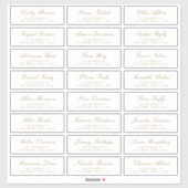 ヴィンテージクラシックス結婚クリプト住所 シール (シート)