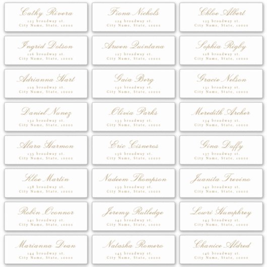 ヴィンテージクラシックス結婚クリプト住所 シール (正面)