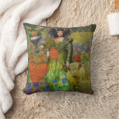 ヴィンテージクラシックタウロスポートレートゴシック美術 クッション (ブランケット)