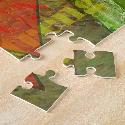 ヴィンテージクラシックタウロスポートレートゴシック美術 ジグソーパズル (側面)