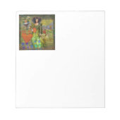 ヴィンテージクラシックタウロスポートレートゴシック美術 ノートパッド (正面)