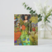 ヴィンテージクラシックタウロスポートレートゴシック美術 ポストカード (スタンド正面)